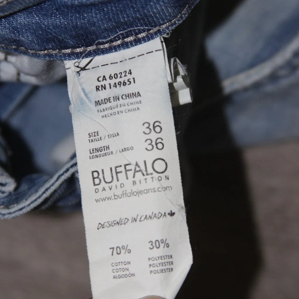 Buffalo David Bitton measurements waist
